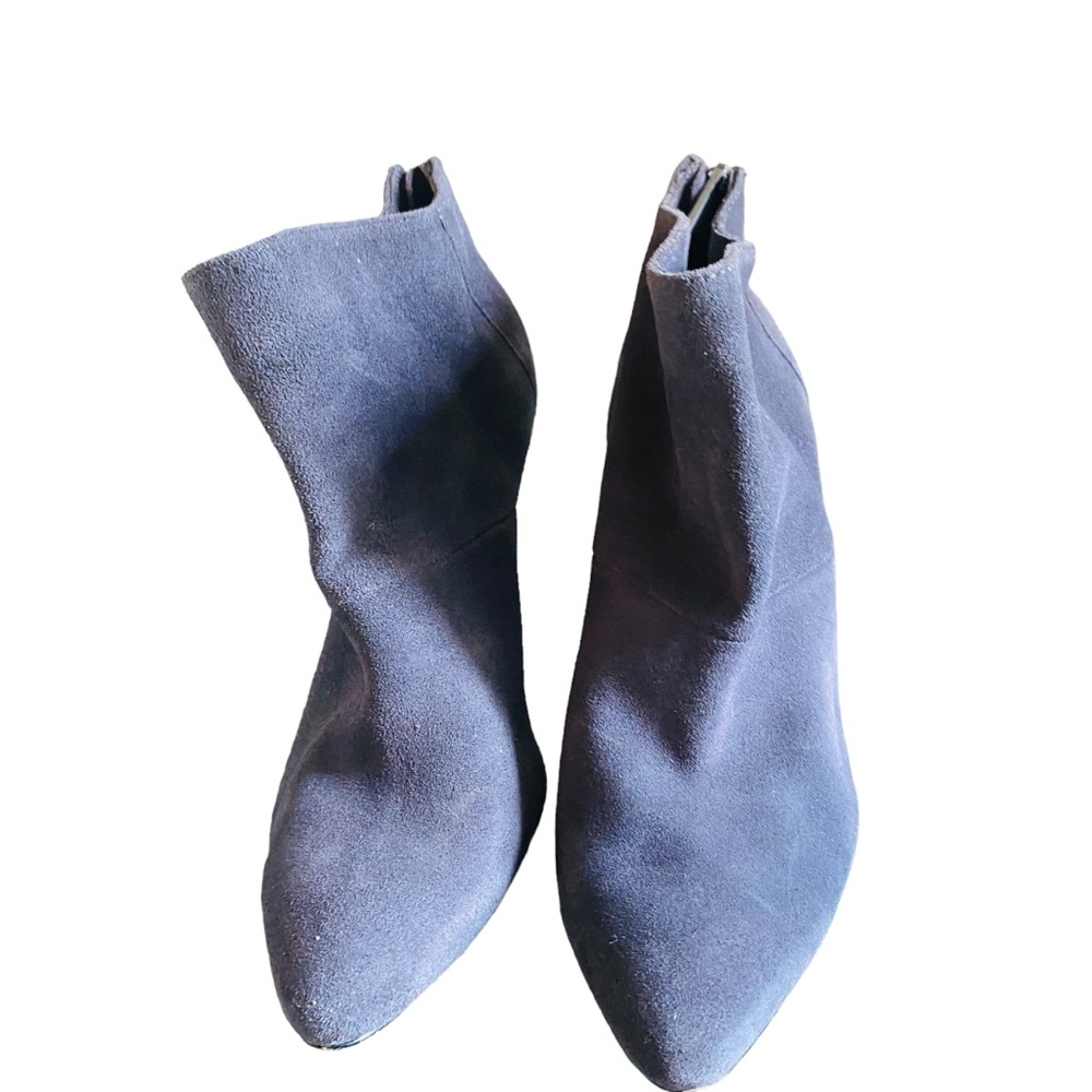 French Connection Grey Suede Pointed Stilleto Heeled Bootie - Picture 3 of 8